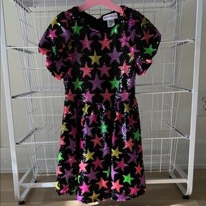 Colorful Star Sequin Dress